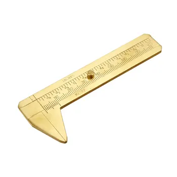 

uxcell Vernier Caliper 8cm 3 Inch Metric Double Scale Copper Sliding Measuring Tool for Carver Carpenter and Fitter