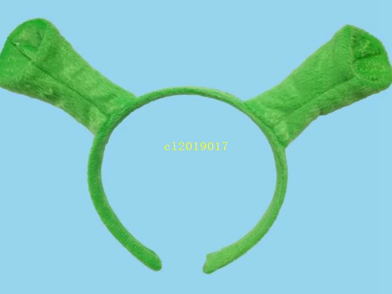 Halloween Children Adult Show Hair Hoop Shrek Hairpin Ears Headband Head Circle Party Costume Item Masquerade Party Supplies