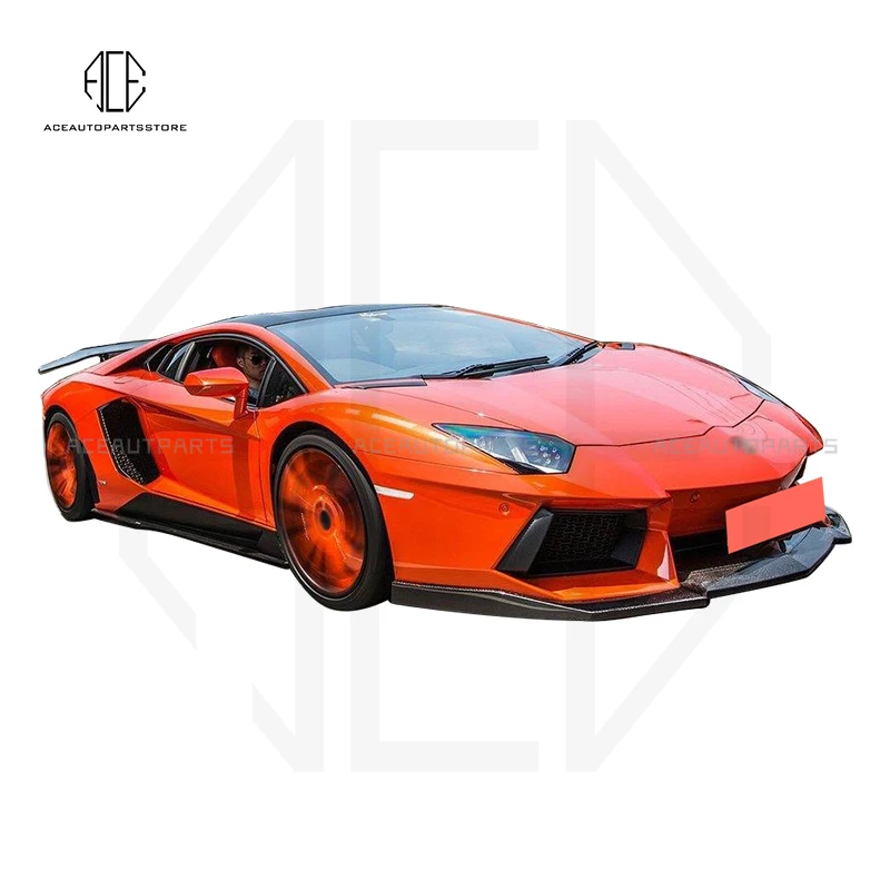 

For Lamborghini LP700 LP720 Aventador Body kit Carbon Fiber Front Rear Bumper Lips Side Skirts Rear Spoiler Wings DMC Style