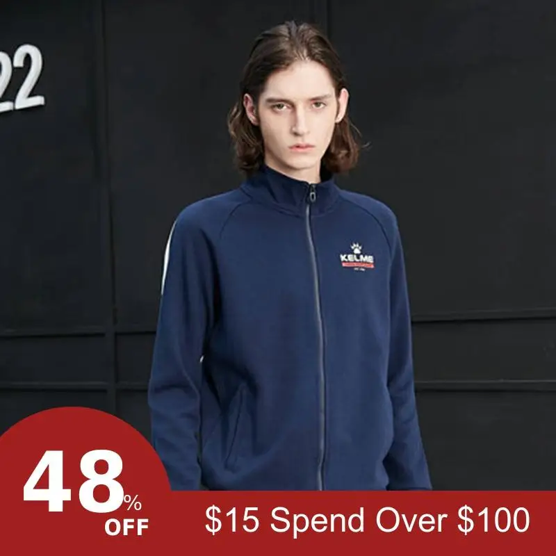 

KELME Men's Long Sleeve Warm Sport Male Sweater Jacket Casual Coat 36831018