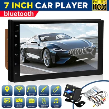 

7" HD 2 din Android 8.1 Automobile Car Multimedia Player Central Autoradio Touch Screen MP5 Rear View Camera Parking