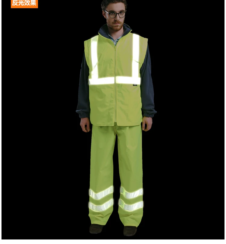 EN471 ANSI/SEA 107 AS/NZS Hi vis водонепроницаемая 5 в 1 куртка со светоотражающей лентой, защитная Рабочая одежда, зимняя куртка