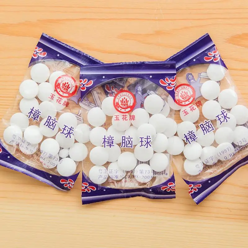 20/bag Wardrobe Deodorant Moth Proof Natural Camphor Ball Drawer Insect-resistant Moth-proof Naphthalene Pill | Дом и сад
