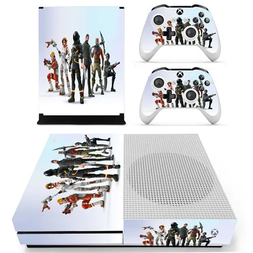 YS-xboxoneS-2329 Полное покрытие кожи стикер наклейка протектор для Xbox One S консоль и контроллеры для Xbox One тонкая кожа стикер s винил - Цвет: YS-xboxoneS-2329