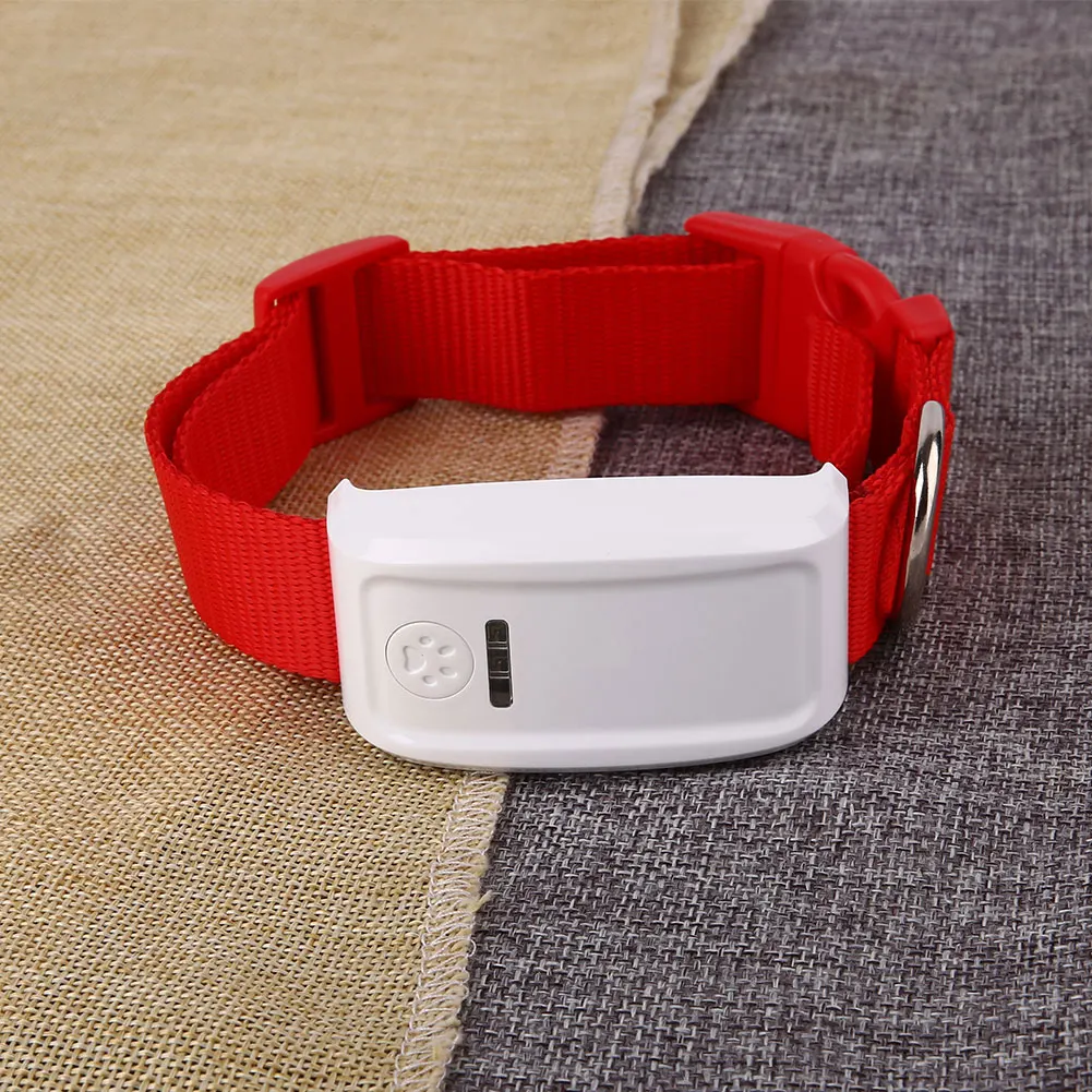 Red TK-909 Mini GPS Real Time Tracker Locator Finder For Pet Dog Cat Cow Package - Color: Red