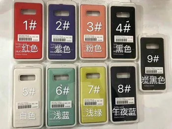 

50Pcs/lot Original Silicone Case cover For samsun s8 s8+ s9 9+ s10 s10e s10 + note 7 8 9 10 Phone Cover case with Packaging