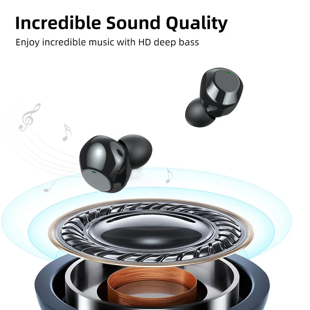 Беспроводные наушники вкладыши Picun JS6 с активным шумоподавлением и поддержкой