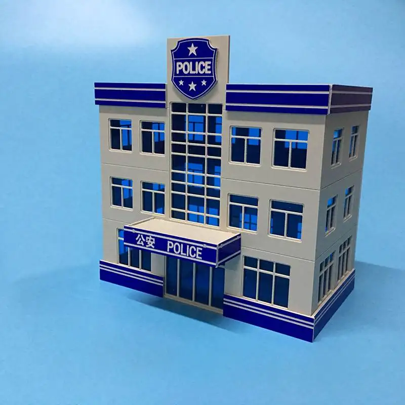 DIY 1x87 жилые весы модели здания масштаб Outland 3 этажный офис Staion Government песок настольные наборы для детей