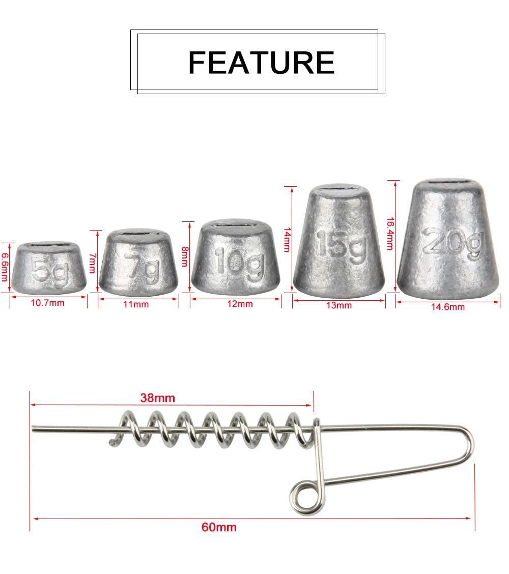 Lead Sinkers Weights  (2)