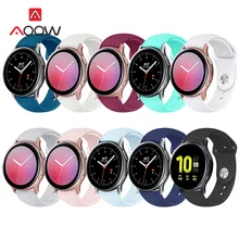 20 мм 22 мм силиконовый ремешок для samsung Galaxy Watch Active 2 40 мм 44 мм 42 мм gear S2 S3 Active2 Amazfit huawei браслет Band Correa
