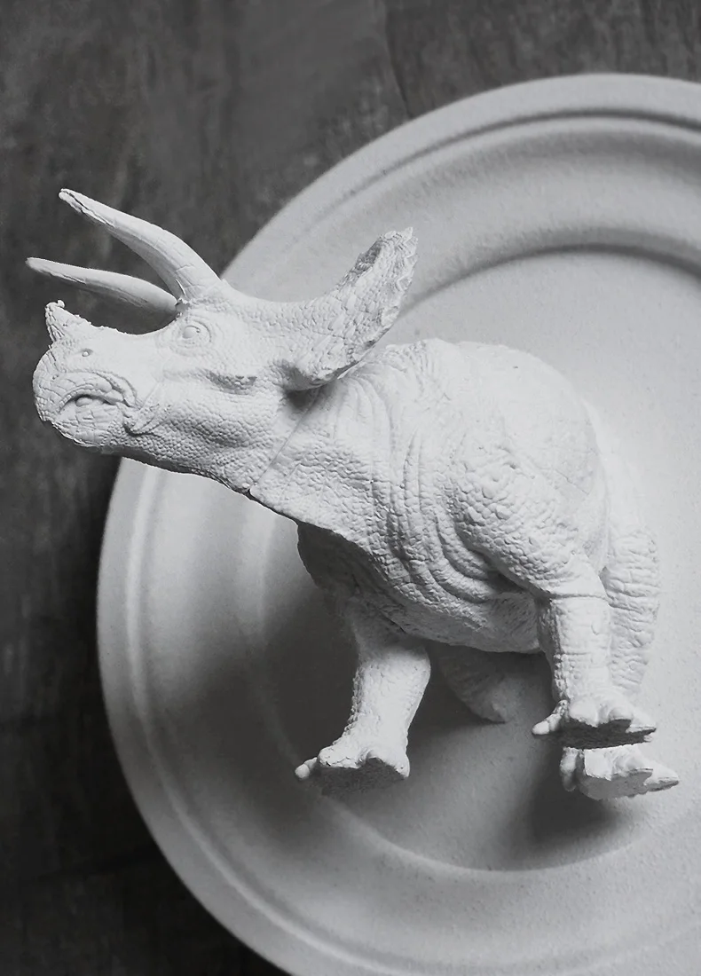 

Nordic Home Statue Decoration Accessories Dinosaur Series Square Oval Frame Wall Sticker Resin For Living Room Wall Sculpture