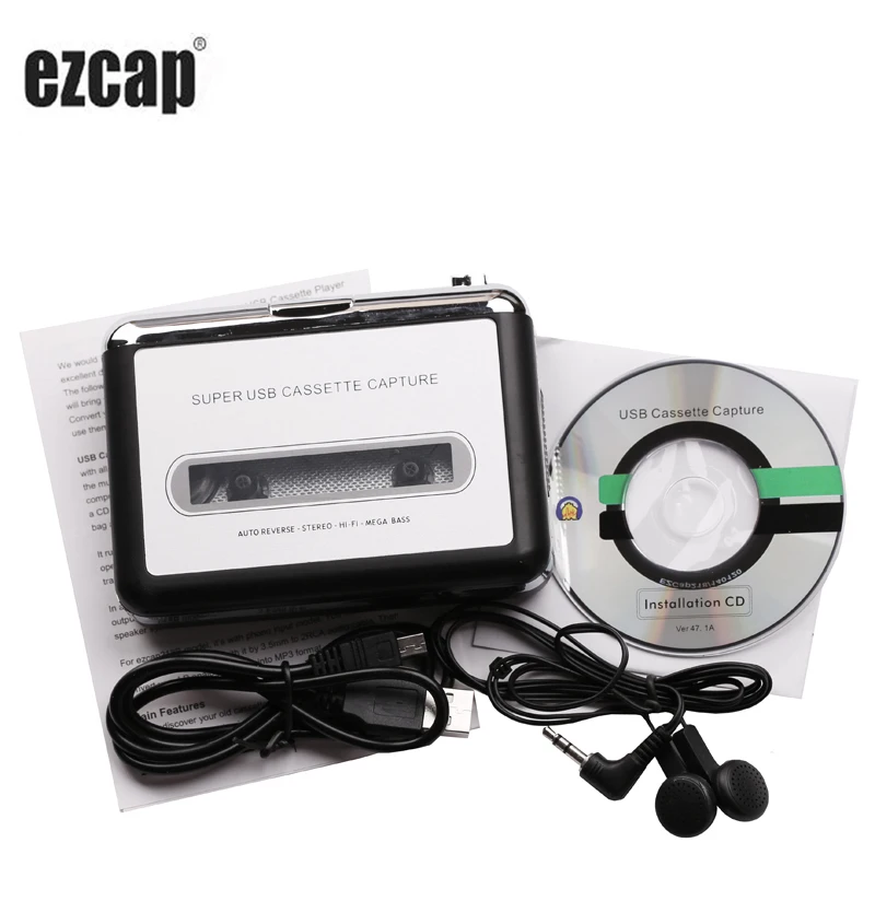 New Usb Cassette Tape Converter Cassette To Mp3 Audio Capture Music
