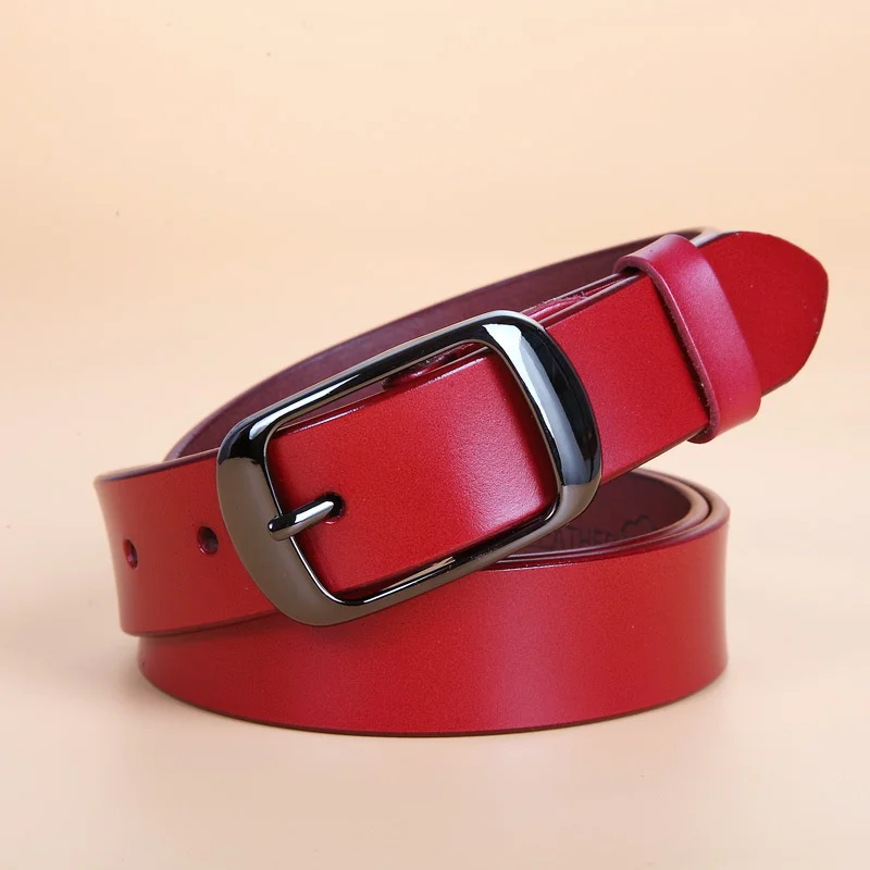 

2019 New Designer Women's Belt Vintage PIN Buckle Waist Belts For Women Jeans 2.8cm Skinny Cowhide Strap High Quality Belt