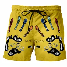 Последние Gebra 3D летние мужские Пляжные штаны с принтом брендовые модные быстросохнущие шорты повседневные модные шорты Мужская куртка shor