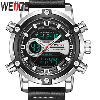 

WEIDE Brand Luxury Men Sports Watch Business Quartz Movement Analog Digital Automatic Date Alarm Wristwatch Relojes Para Hombre