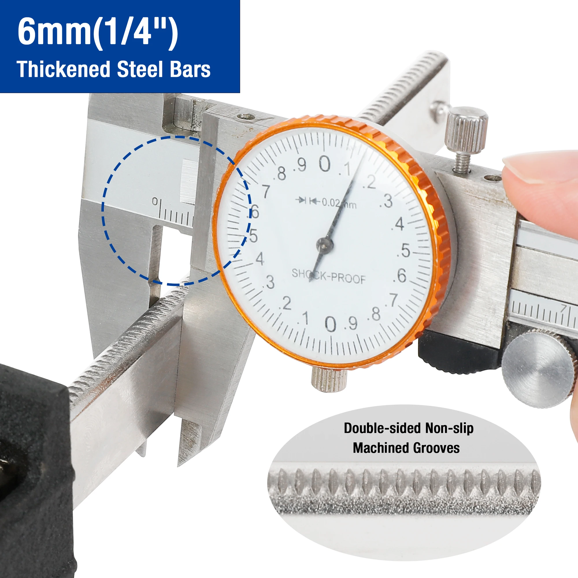 WORKPRO 6인치/150mm&12인치/300mm 바 클램프 세트, 2팩 헤비 듀티 F 클램프, 목공 금속 작업자에게 이상적
