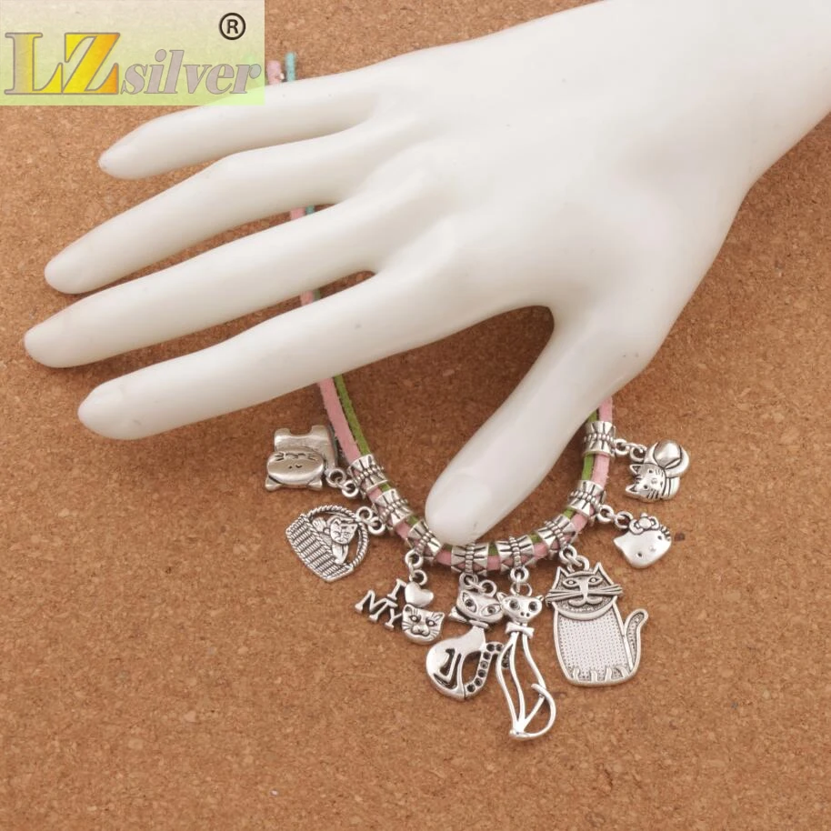 Thank You Heart Lobster Claw Clasp Charm Beads 100ps  26.6x10.9mm Zinc Alloy Jewelry DIY C373