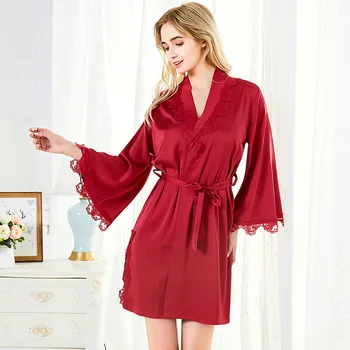 

Sexy Summer Womens 2PC Robe Bath Gown Strap Top Pants Pajamas Sets Sleepwear Lady Home Wear Nightgown Suit Sleepshirts M-XXL