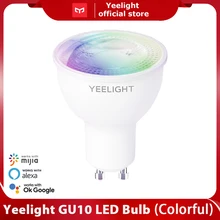 Yeelight LED GU10 Dimmable/Colorful Smart LED Bulb Colorful Lamp 350 Lumen Work with Yeelight App Google Assistant Alexa Mijia