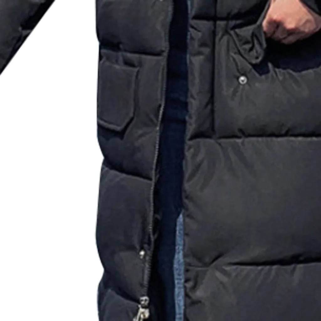 Пуховик на утином пуху, женская зимняя верхняя одежда на молнии с карманами и пуговицами, пальто с капюшоном, женский длинный светильник, ультра тонкий теплый пуховик