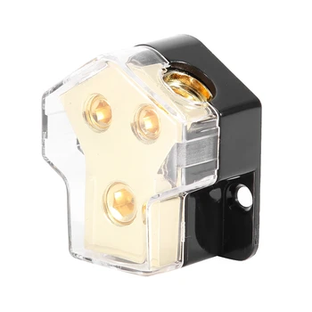 

Car Audio Power Line Splitter 1X1GA In 2X4GA Out Power Distribution Block Fit For Auto Car Boat Protect Vehicles Audios System