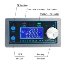 

1PCS 0.5-30V 4A 5V 6V 12V 24V Power Module DC Buck Boost Converter CC CV Adjustable Regulated Laboratory Power Supply