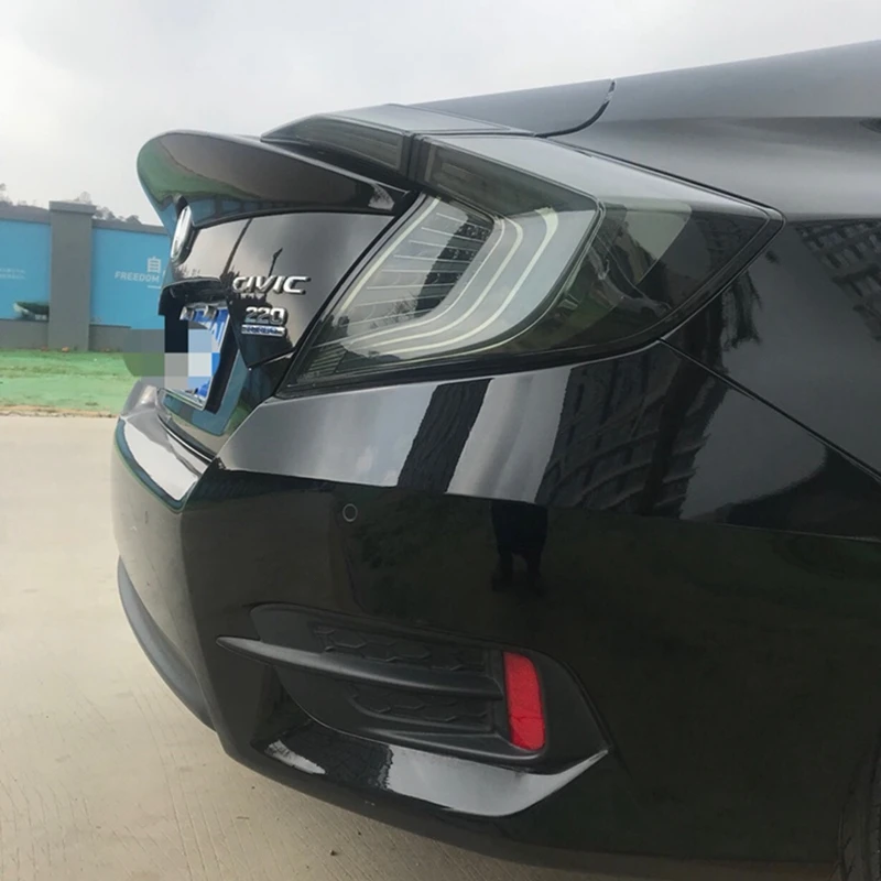 Abs краска заднего крыла автомобиля багажник выступ Спойлеры Подходит для Honda Civic