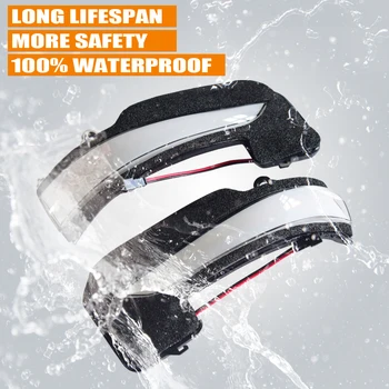 

LED Dynamic Turn Signal Light For Toyota Hilux Fortuner Innova 2016 2017 2018 2019 Flowing Water Blinker Flashing Light