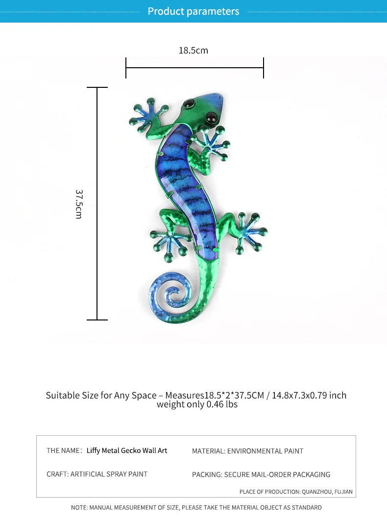 Металлическая ящерица настенная живопись с зеленым стеклом для сада наружное украшение статуи животных и скульптуры