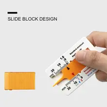 Auto Tyre Depth Gauge Tool Plastic Tread Ruler Read Depth Trailer Motorcycle For Car Caravan Measure Wheel T3Q6