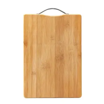 

1pcs wooden cutting board bamboo square hangable cutting board kitchen cooking hot cutting board thick natural cutting board