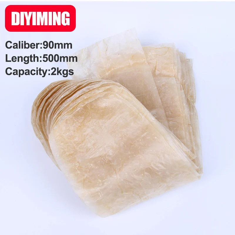 Ham Sausage Mold Salame Packing Sausage Casing 140mm Width 90mm Caliber 500mm Length 1PCS