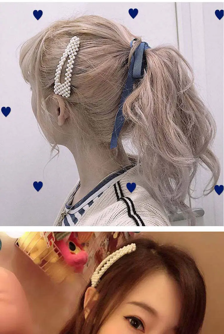 Модные трендовые шпильки с жемчугом женские элегантные заколки для девочек милые шпильки с орнаментом Заколки головные уборы аксессуары для волос