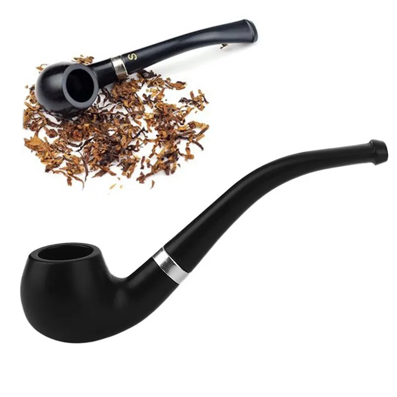 

1 Pcs New Man Black Smoking Pipe Small Durable Smoking Cigarette Pipe Tobacco Cigar Pipes Black Mini Pipe