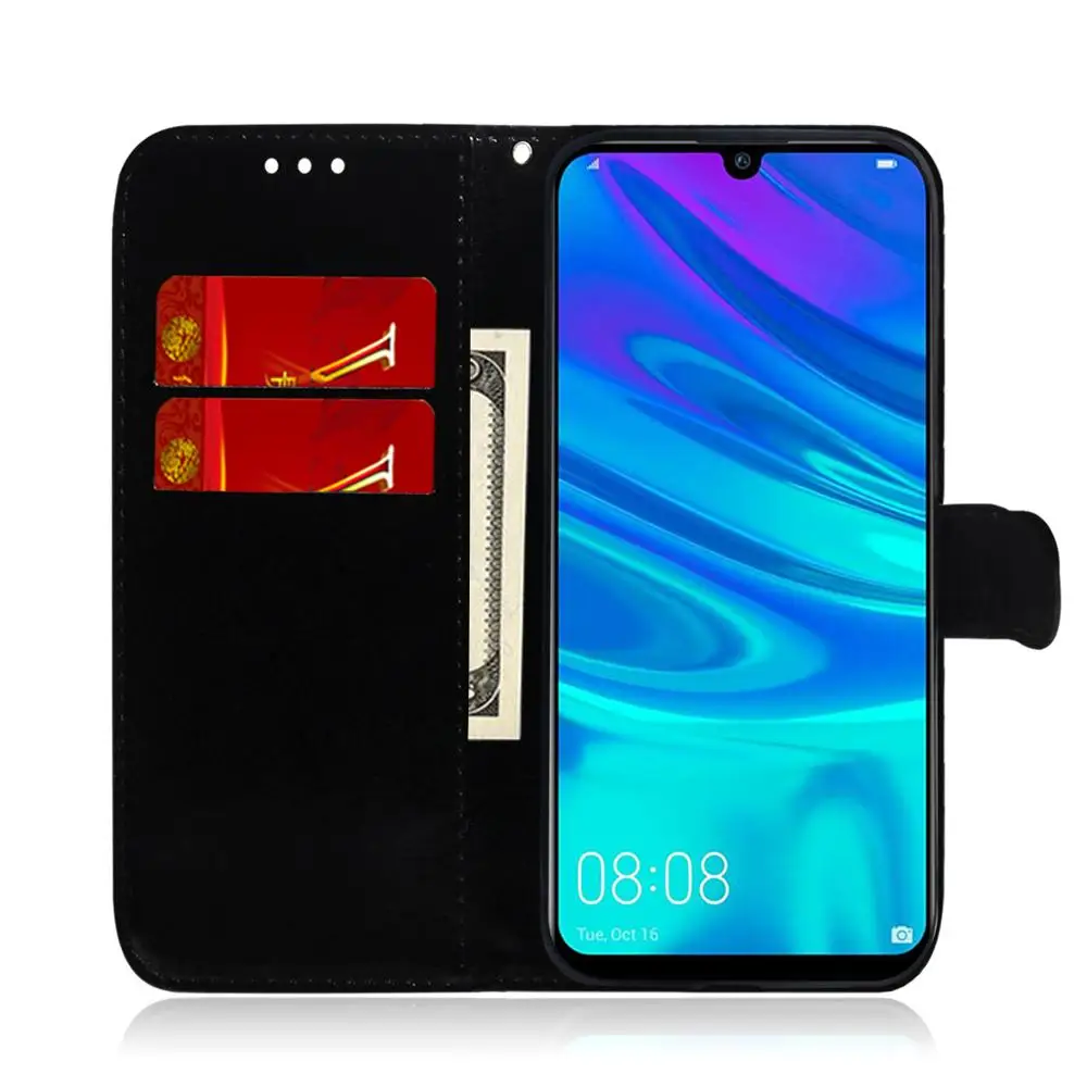 Чехол для huawei P20 P30Pro P10 Коврики 30 20 10 чехол для Honor 7A 8 9 Lite P Smart Y7 Y6 однотонный кошелек кожаный чехол