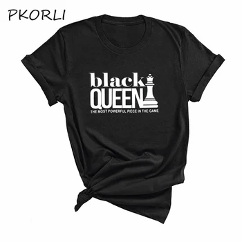 

Black Queen Empowerment T Shirt Summer The Most Powerful Piece T-shirts Women Black History Month Tee Shirt Camiseta Mujer