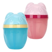 Портативный пластиковый ящик для кормления ребенка, дозатор порошка, контейнер с мультяшным медведем, детское питание для хранения