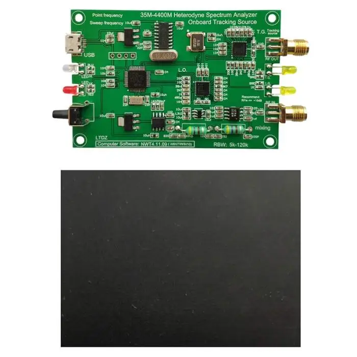 Анализатор спектра USB 35-4400 м источник сигнала РЧ Частотный анализ инструмент с отслеживанием источника модуль ALI88