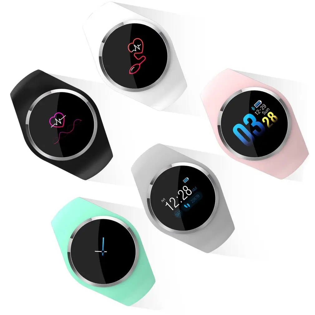  Frauen Mädchen Wasserdicht Wireless Smart Uhr Telefon Mate Für iPhone Für Android IOS Herz Rate tra