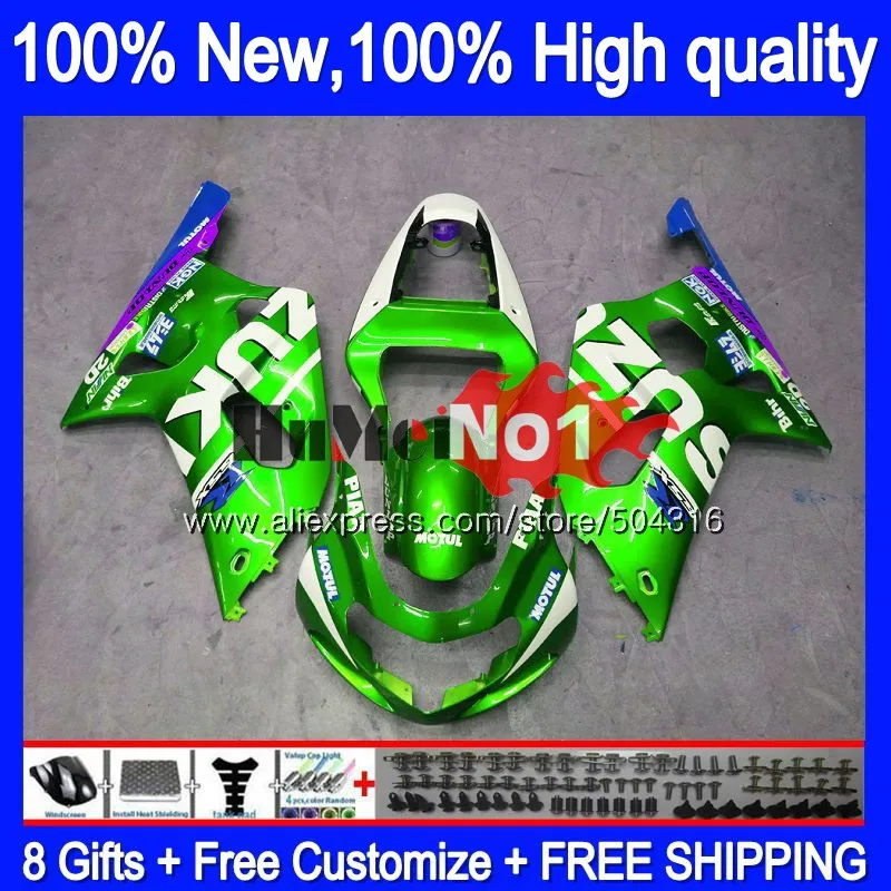 Средства ухода за кожей для SUZUKI GSXR 600 750 CC GSXR600 2001 2002 2003 светильник зеленый 14MC. 116 GSXR750 GSX-R600 01 03 GSXR-600 K1 01 02 03 обтекатель