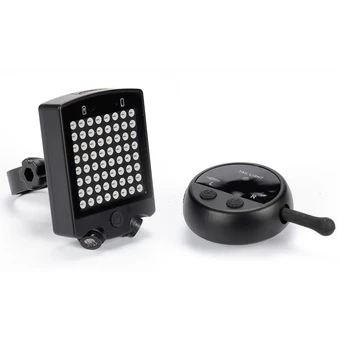 

64 LED Laser Bicycle Rear Tail LightB Rechargeable With Wireless Remote Bike Turn Signals Safety Warning Light With Battery