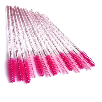 

Viplash 50pcs Disposable Eyelash Applicator Wands Curler Brush Set Mascara Eyebrow Spoolers Comb Wands Spoolies Brushes