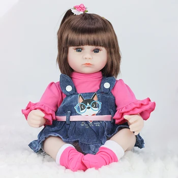 JULY'S SONG-muñecas de bebé Reborn de 42CM para niñas, muñecos de vinilo realistas, suaves y realistas