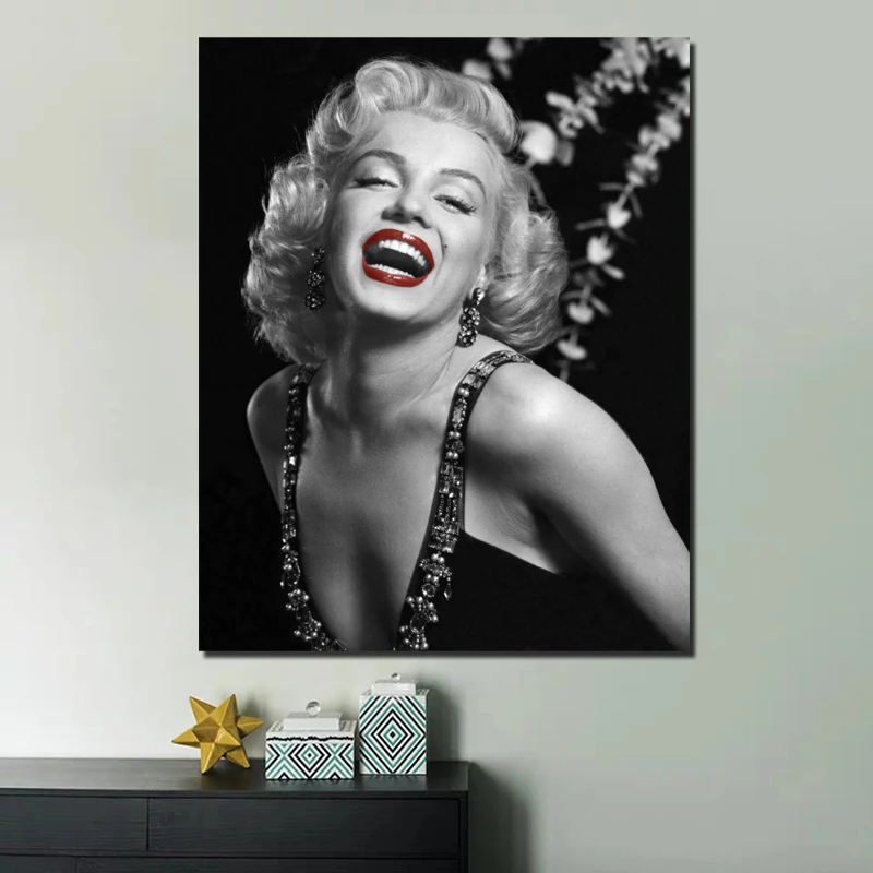 

Marilyn Monroe Splendid Smile HD Wall Art Canvas Painting Posters Prints Modern Painting Wall Picture For Living Room Home Decor