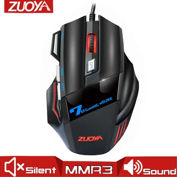 

Professional Wired Gaming Mouse Game Mice USB 5500DPI Adjustable LED Backlight Optical Mause For PC Laptop notebook