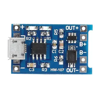 

18650 Micro USB 3.7 to 4.2V Power Bank Lithium Battery Charger Module PCB Board Step Up Module with Dual Protection With Led