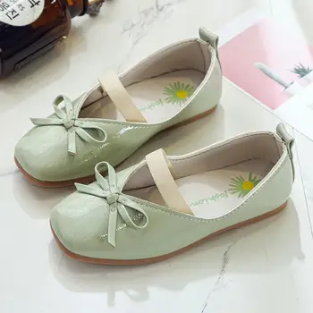 

Girls Leather Shoes Autumn Solid Color Kids Shoes Girls Shoes PU Leather Shoes Princess Girls Dress Shoes Flats Loafers