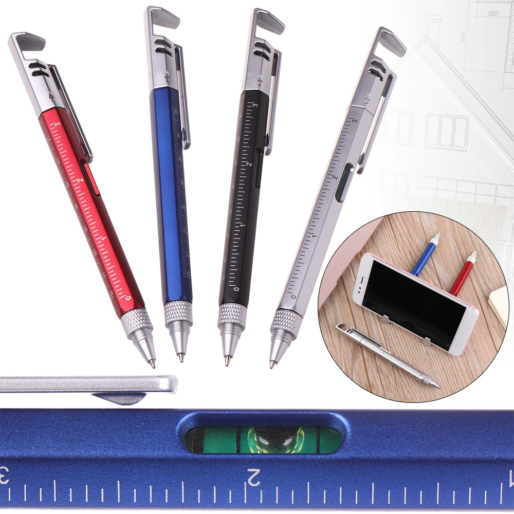 Stationery Phone Holder Plastic Screwdriver Ballpoint Ballpen Spirit Level Pens 