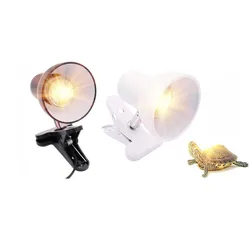 Plug in réptil grampo braçadeira luminária 360 degree réptil luz rotativa ajustável suporte da lâmpada para habitat iluminação lâmpada de calor