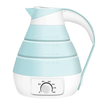 

Boil Water Kettle Electrothermal Kettle Stainless Steel Heat Kettle Hotel Fold Silica Gel Kettle